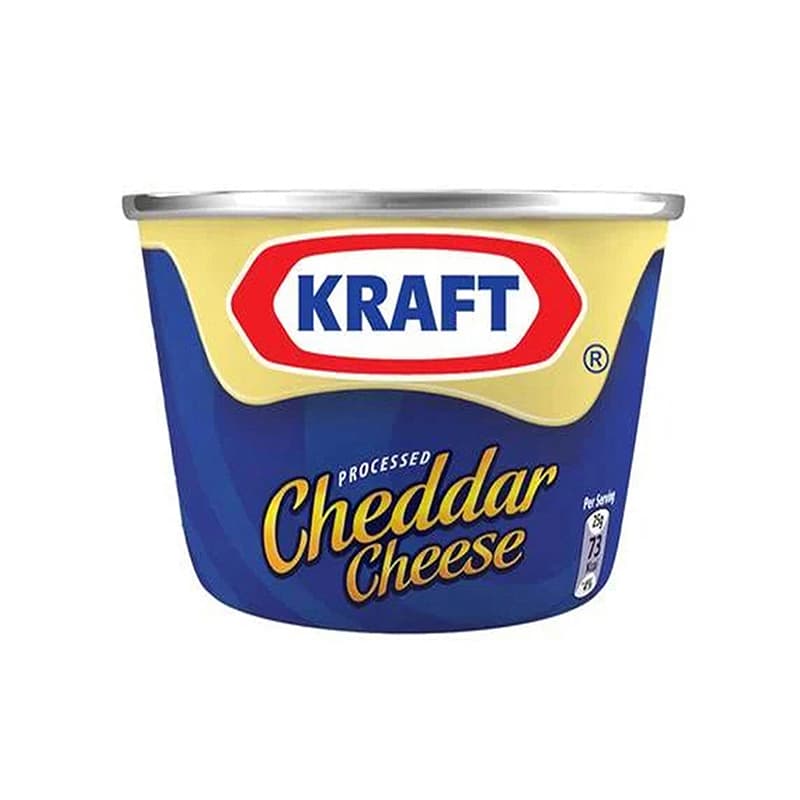 Kraft Processed Cheddar Cheese Tin 190Gm
