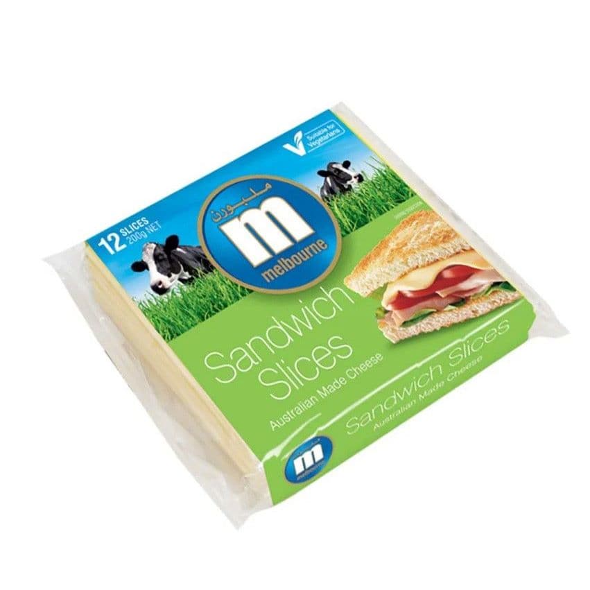 Australian Products Melbourne Sandwich Sliced Cheese (12 slices) - 200gm