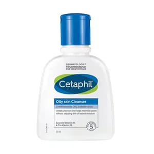 Cetaphil Oily Skin Cleanser For Combination to Oily, Sensitive Skin (125ml Bottle)