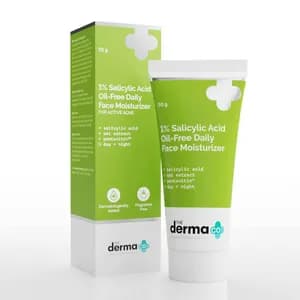 The Derma Co 1% Salicylic Acid Oil-Free Face Moisturizer for Active Acne (50g)