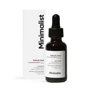 Minimalist Salicylic Acid 02% Face Serum for Reducing Acne, Blackheads & Excessive Oil (30ml Bottle)